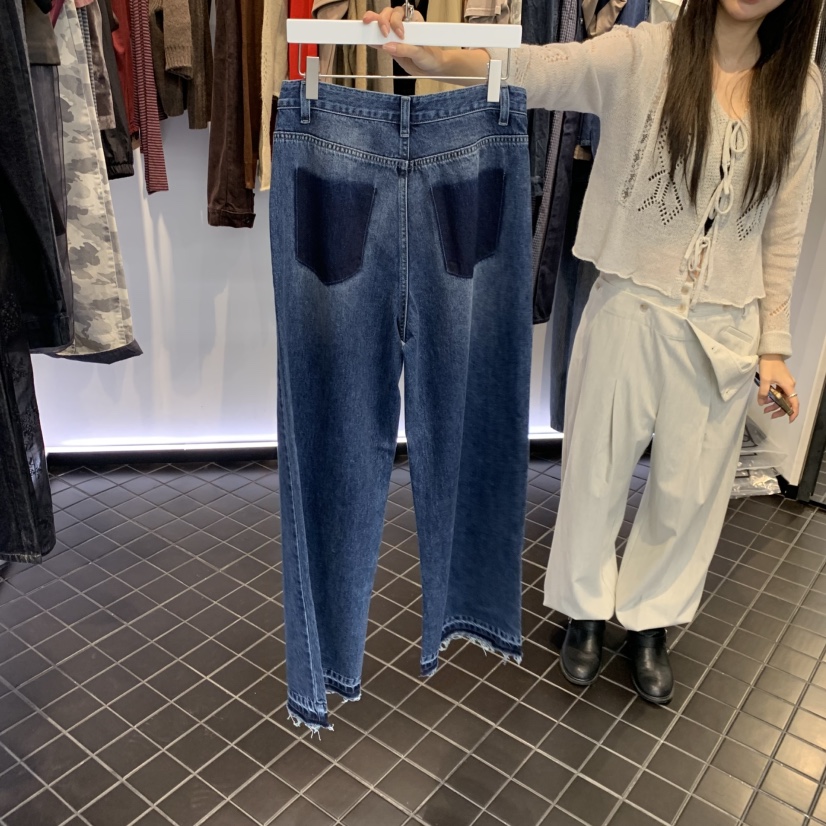 OUS/INCH-L韓國直郵女裝新品休閑真品熱賣人氣推薦牛仔褲OUS/INCH牛仔褲
