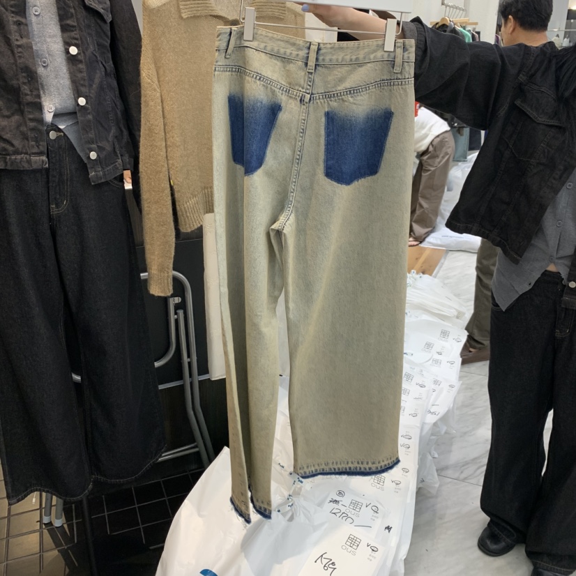 OUS/INCH-L韓國直郵女裝新品休閑真品熱賣人氣推薦牛仔褲OUS/INCH牛仔褲