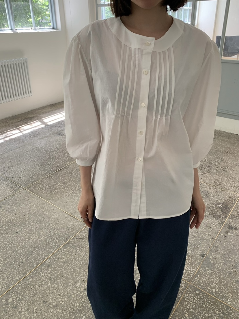 LOVE MY SANTA東大門實拍26秋季新款真品襯衫蕾絲衫褶裥Santa/LOVE MY SANTA襯衫/蕾絲衫圖色1