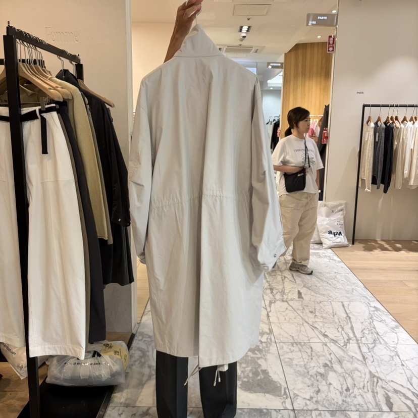 LA MAGIE FEMME東大門實拍26秋冬新款時尚人氣長款風衣Lamagie Femme長款風衣