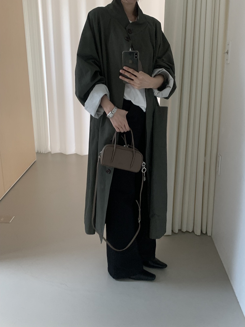 TRUE東大門代購女士新品推薦熱賣時尚長款風衣可拆卸圍巾TRUE長款風衣圖色2