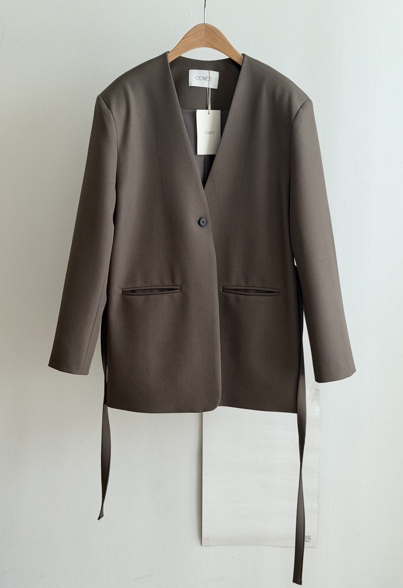 THE ABLE韓國直郵女士新品真品時尚休閑人氣西裝西服V領深VTHE ABLE/TA西裝/西服