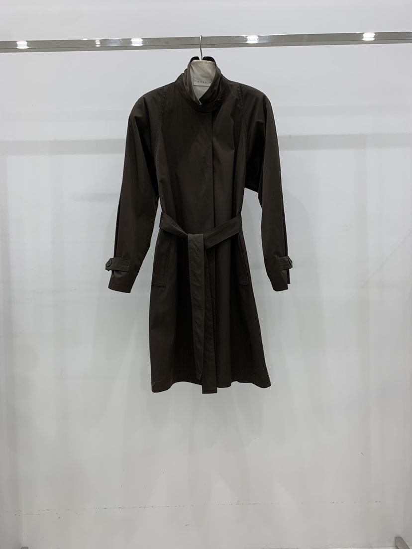 ARVE東大門代購女士新品真品推薦時尚人氣長款風衣含腰帶ARVE長款風衣圖色2棕色