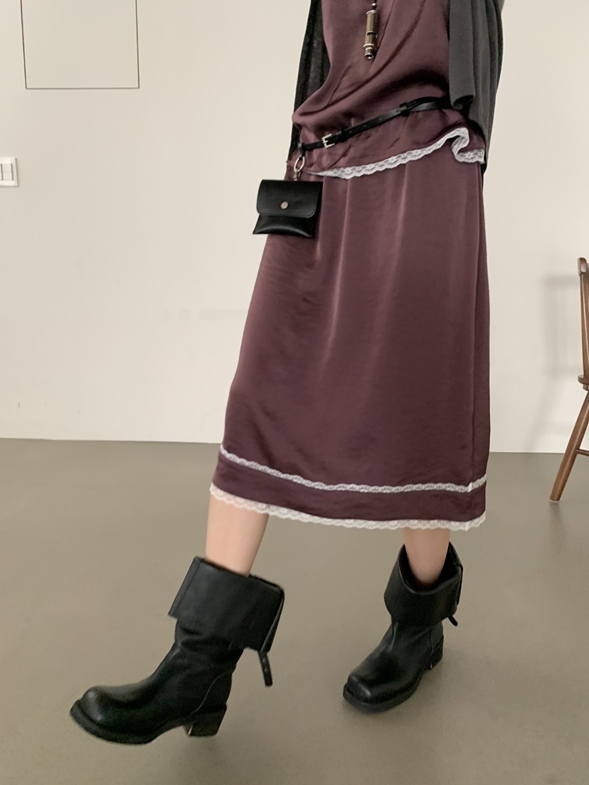TRUE韓國代購26秋冬新品休閑時尚人氣熱賣推薦半身裙中短裙TRUE半身裙/中短裙