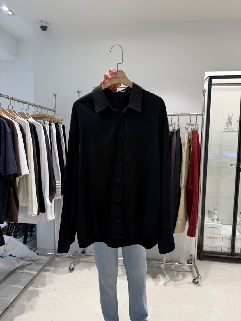 THE BRUNCH東大門實拍26秋季新品熱賣時尚真品襯衫蕾絲衫THE BRUNCH襯衫/蕾絲衫圖色2黑色