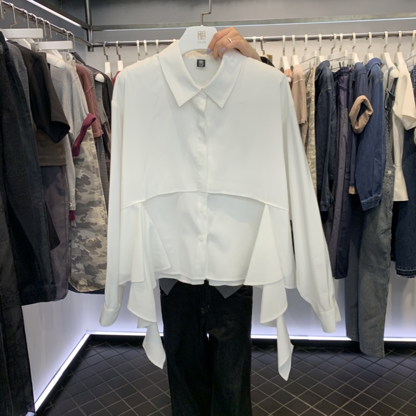 OUS/INCH-L東大門直郵26秋冬新品推薦休閑時尚襯衫蕾絲衫OUS/INCH襯衫/蕾絲衫圖色2