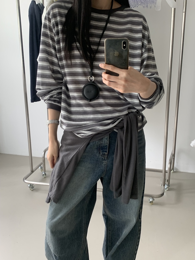 TRUE東大門代購26秋季新品人氣真品熱賣時尚推薦休閑長袖T恤TRUE長袖T恤