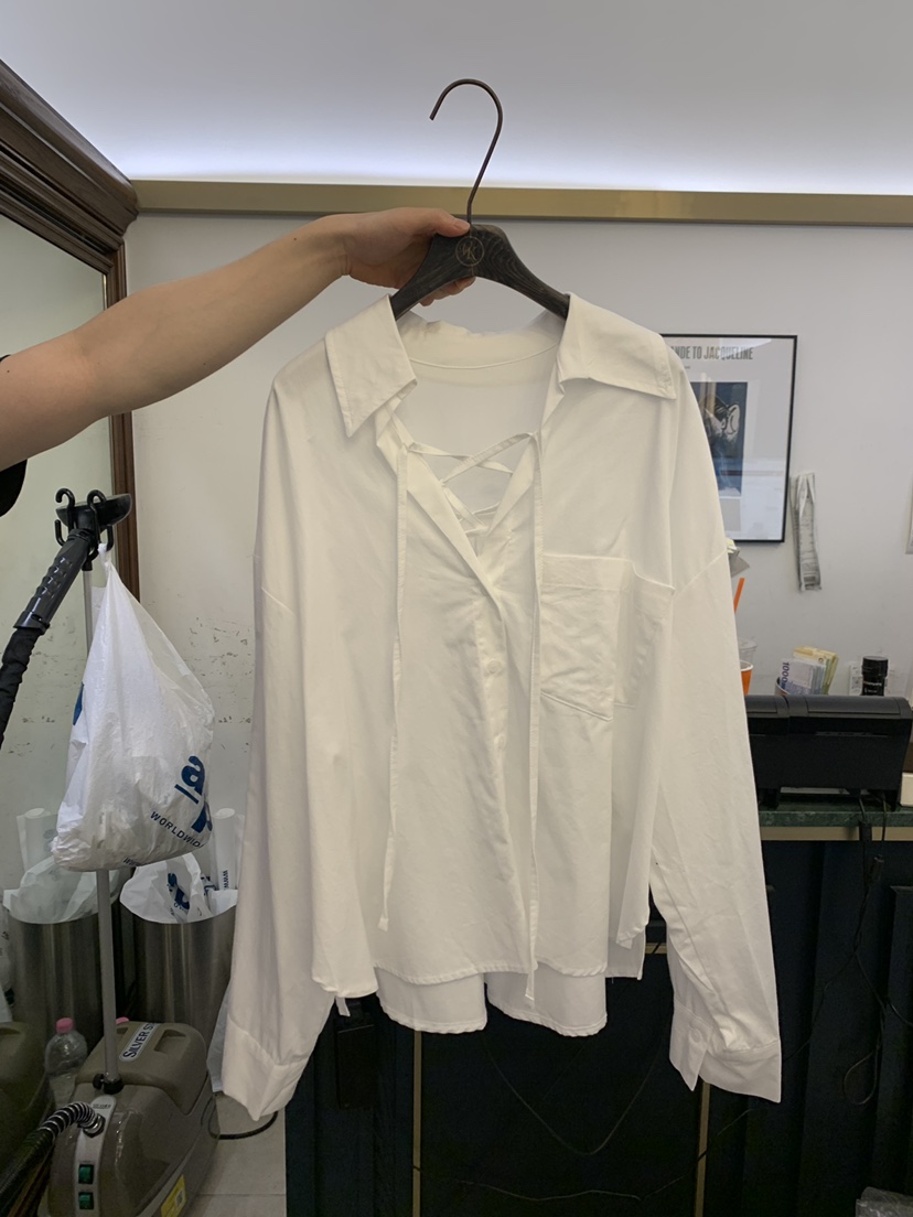 VIRKIN韓國代購女士新款推薦休閑真品熱賣時尚襯衫蕾絲衫VIRKIN襯衫/蕾絲衫