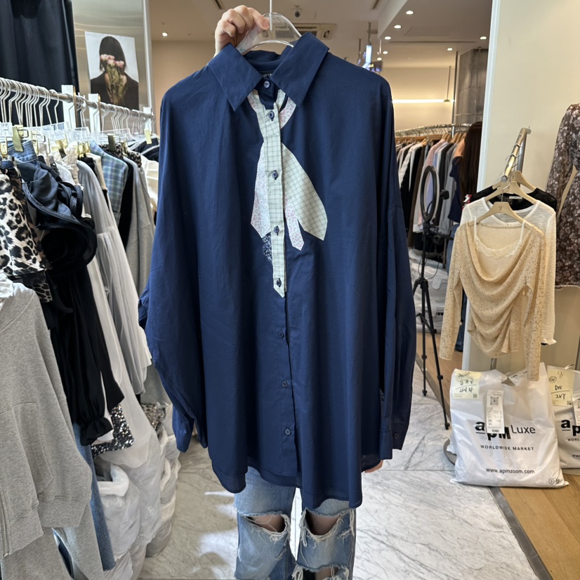 CHEAP-CHIC韓國直郵26秋冬新品休閑熱賣人氣真品襯衫蕾絲衫CHEAP-CHIC/CHARLES THE SECOND襯衫/蕾絲衫圖色2