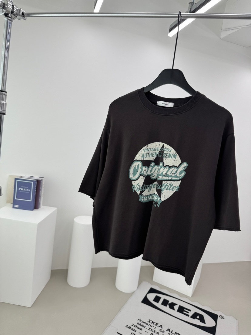 RED-A東大門代購女裝新品推薦時尚人氣熱賣真品休閑T恤復古RED-AT恤圖色4