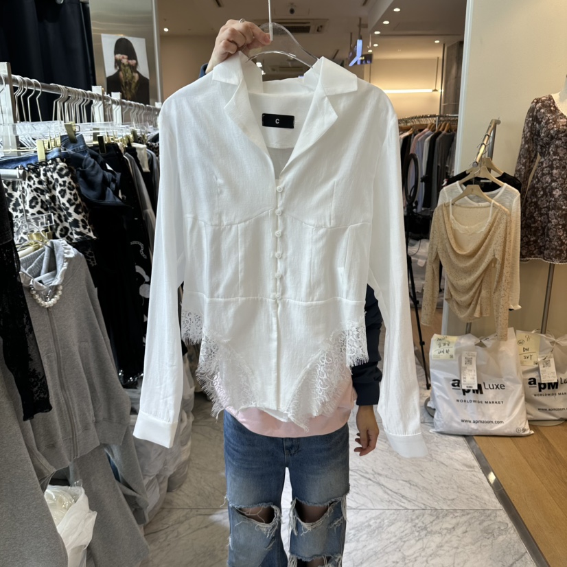 CHEAP-CHIC東大門直郵女裝新款人氣時尚休閑真品襯衫蕾絲衫CHEAP-CHIC/CHARLES THE SECOND襯衫/蕾絲衫