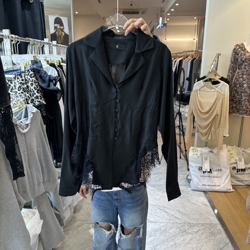 CHEAP-CHIC東大門直郵女裝新款人氣時尚休閑真品襯衫蕾絲衫CHEAP-CHIC/CHARLES THE SECOND襯衫/蕾絲衫圖色2