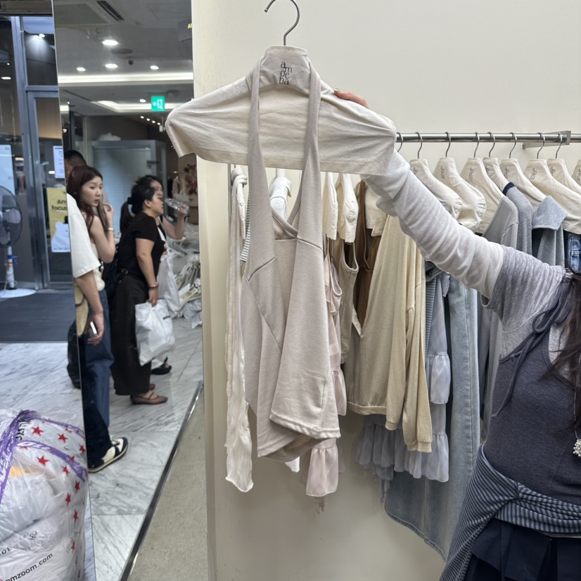 AMOEBA東大門實拍女士新品推薦真品休閑人氣時尚吊帶背心AMOEBA吊帶/背心圖色2