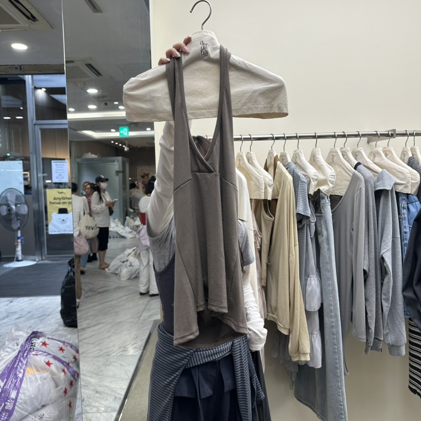 AMOEBA東大門實拍女士新品推薦真品休閑人氣時尚吊帶背心AMOEBA吊帶/背心圖色3