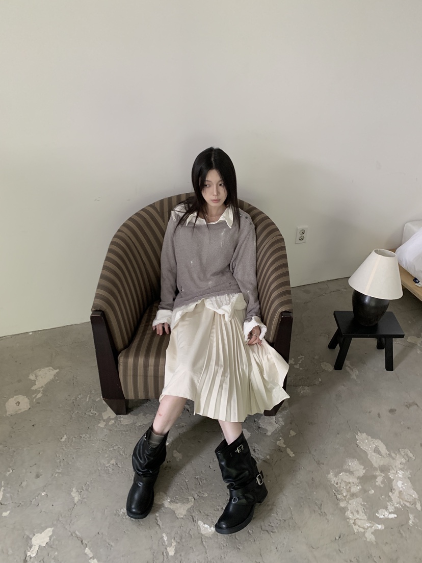 VERNIMENT東大門實拍26秋冬新款時尚真品推薦人氣針織衫紐扣VERNIMENT針織衫