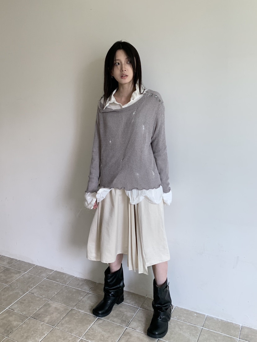 VERNIMENT東大門實拍26秋冬新款時尚真品推薦人氣針織衫紐扣VERNIMENT針織衫
