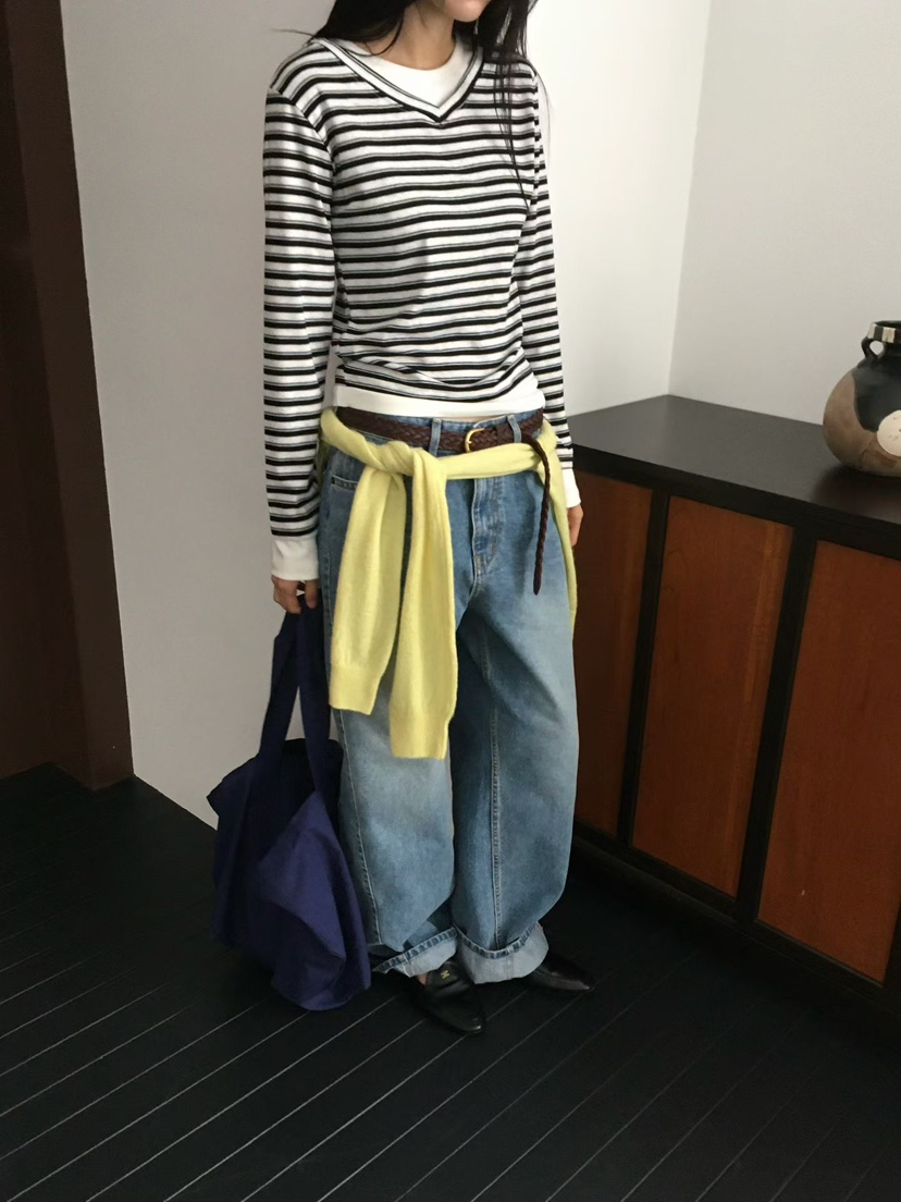 MINIMUZE東大門實拍女裝新品時尚熱賣休閑真品推薦長袖T恤MINIMUZE長袖T恤