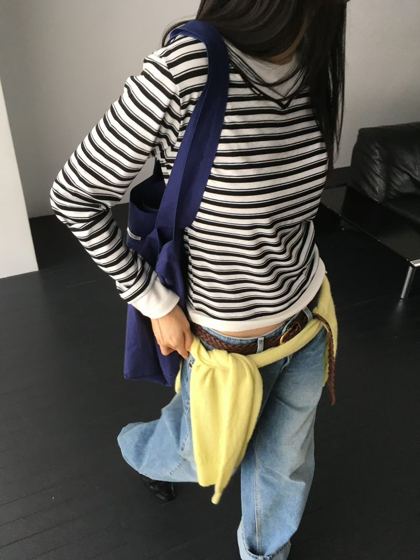 MINIMUZE東大門實拍女裝新品時尚熱賣休閑真品推薦長袖T恤MINIMUZE長袖T恤