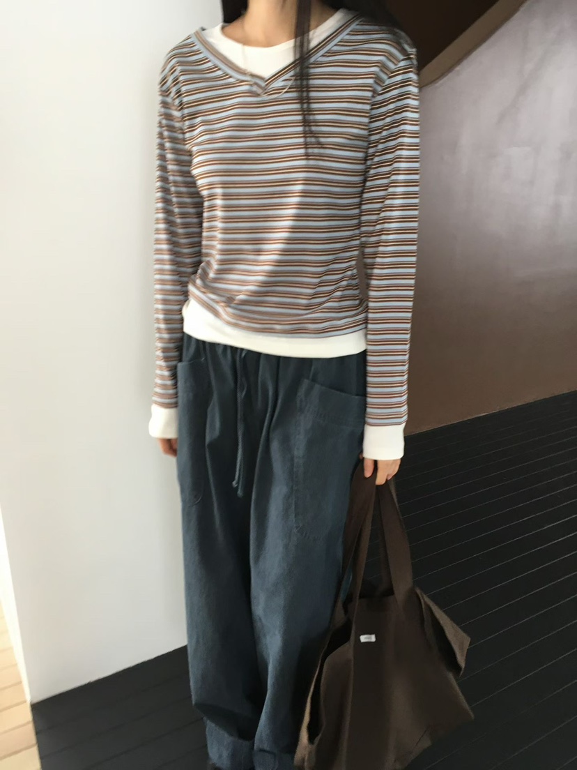 MINIMUZE東大門實拍女裝新品時尚熱賣休閑真品推薦長袖T恤MINIMUZE長袖T恤