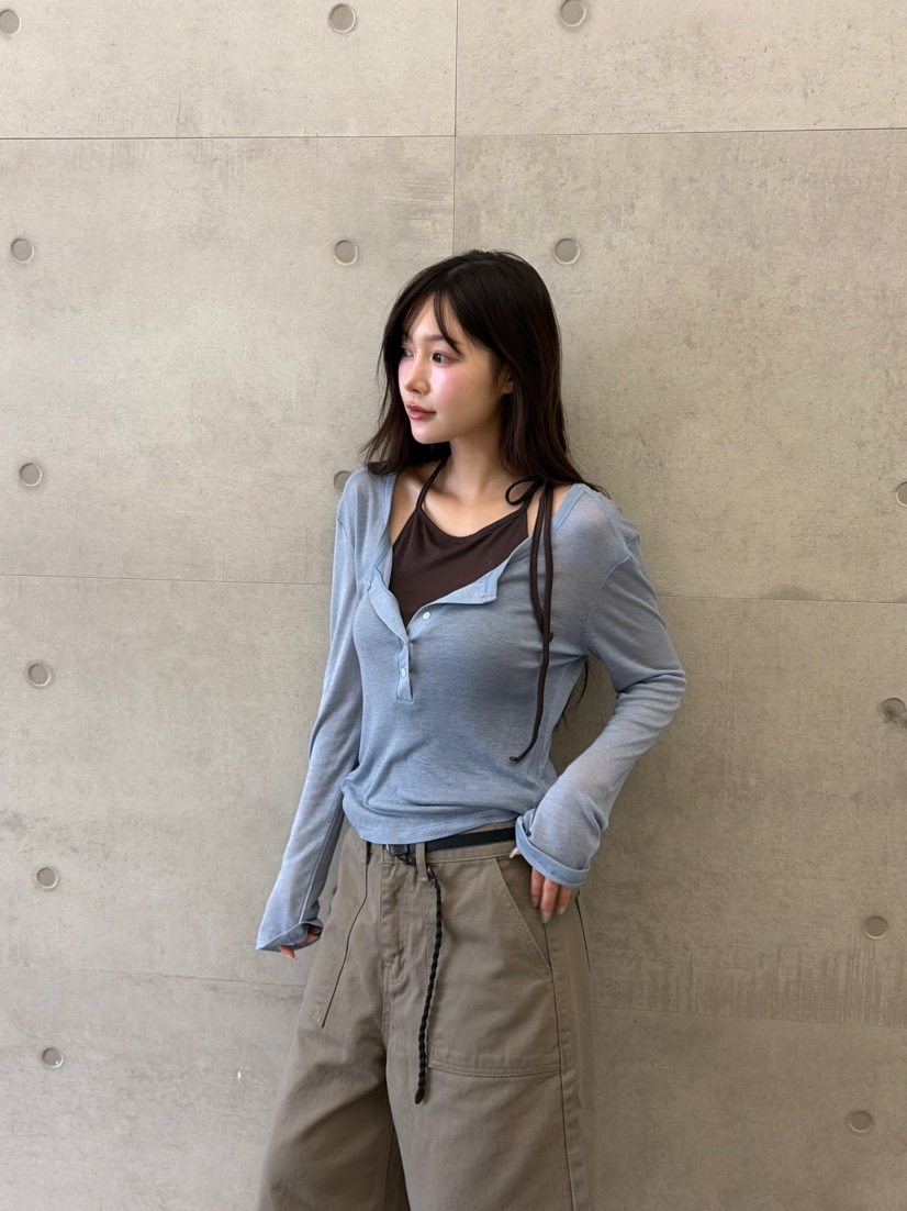 N BROWN韓國直郵26秋冬新款休閑熱賣推薦人氣吊帶背心天絲N BROWN吊帶/背心