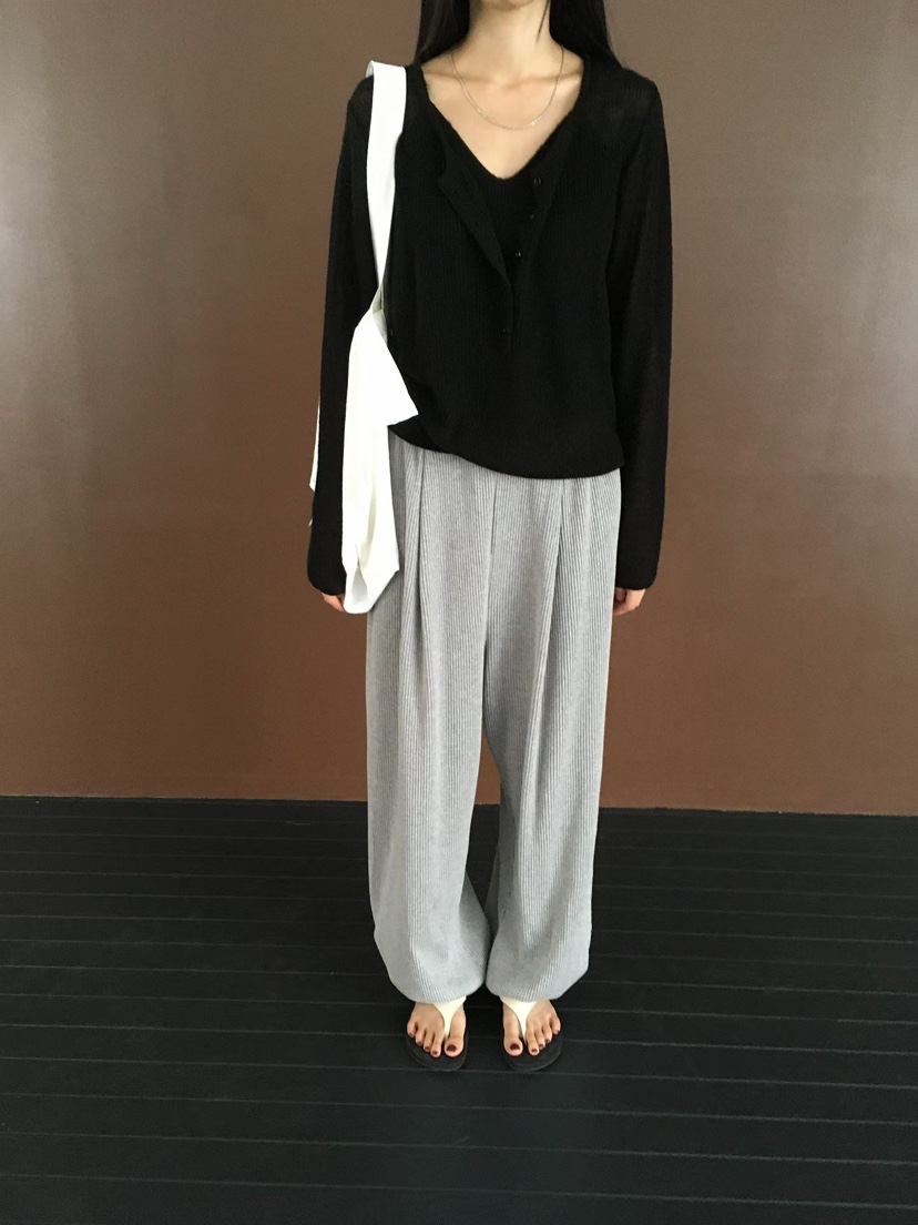 MINIMUZE韓國代購女裝新款時尚真品熱賣人氣休閑針織衫U領MINIMUZE針織衫