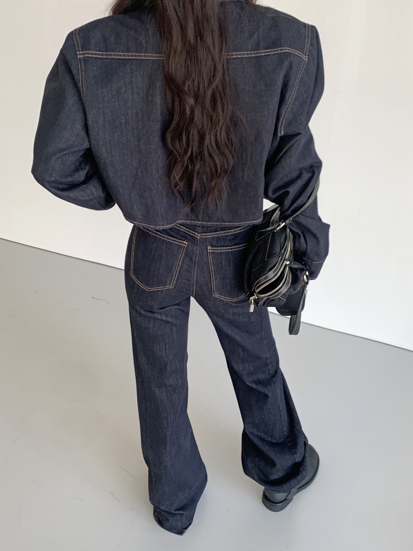 VERANDA韓國代購女裝新款人氣推薦時尚熱賣真品牛仔褲不褪色VERANDA牛仔褲