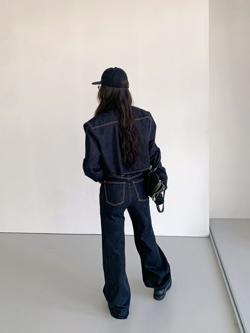 VERANDA韓國代購女裝新款人氣推薦時尚熱賣真品牛仔褲不褪色VERANDA牛仔褲