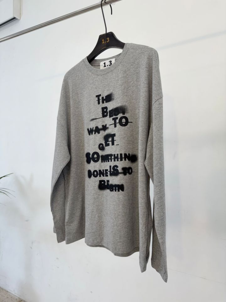1.3韓國代購26秋冬新品休閑熱賣人氣推薦真品時尚長袖T恤1.3長袖T恤