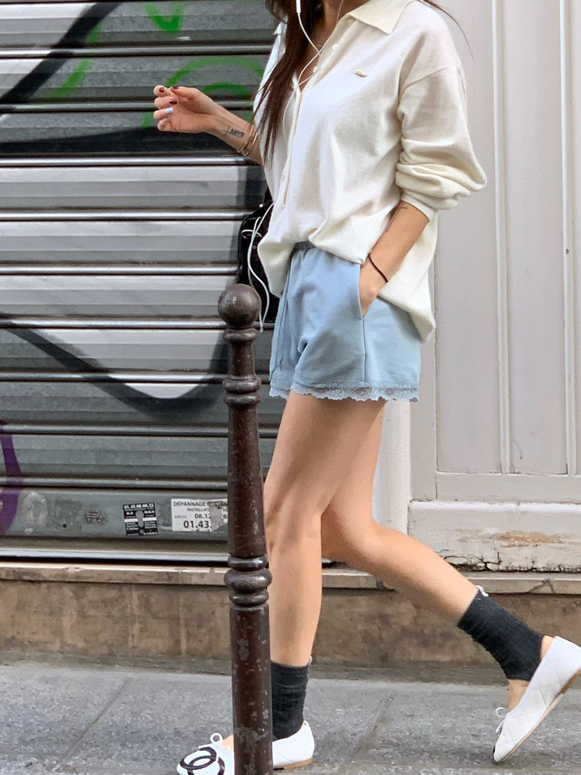 REVE CITE-L韓國直郵女裝新品熱賣推薦休閑短褲蕾絲鏤空REVE CITE-L短褲