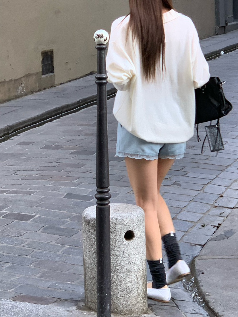 REVE CITE-L韓國直郵女裝新品熱賣推薦休閑短褲蕾絲鏤空REVE CITE-L短褲