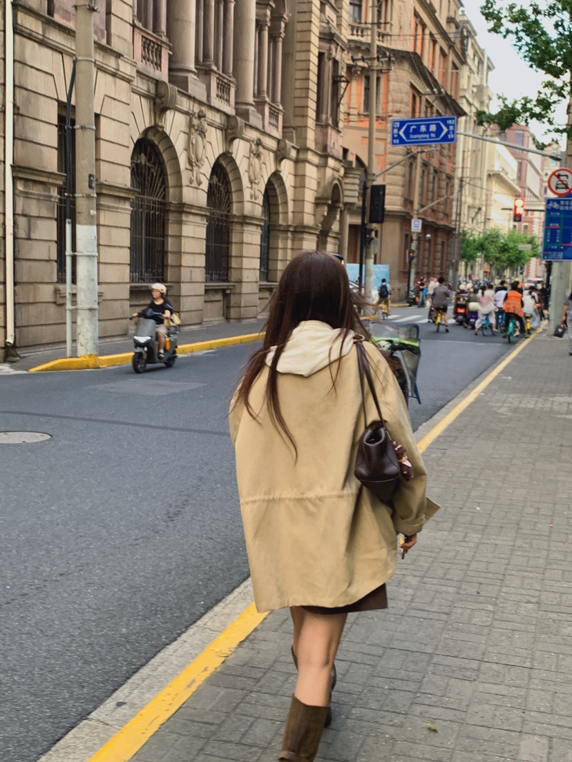 LA CREME韓國代購女裝新款熱賣休閑時尚人氣推薦夾克格子LA CREME夾克