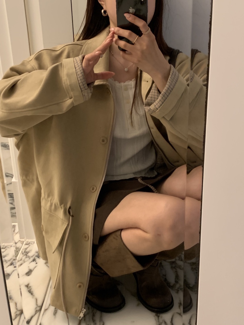 LA CREME韓國代購女裝新款熱賣休閑時尚人氣推薦夾克格子LA CREME夾克