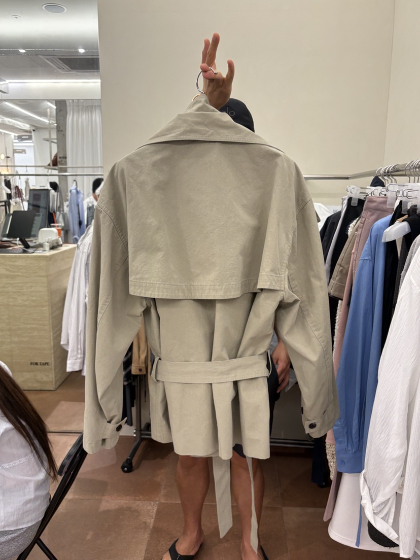 FOR TAPE東大門代購女士新品熱賣真品時尚夾克含腰帶高領FOR TAPE夾克
