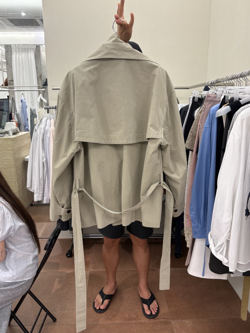 FOR TAPE東大門代購女士新品熱賣真品時尚夾克含腰帶高領FOR TAPE夾克