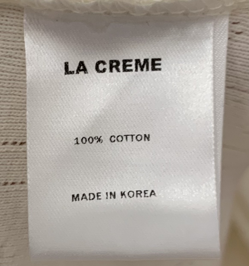 LA CREME東大門實拍女裝新款真品推薦衛衣拉鏈連帽衫提花LA CREME衛衣