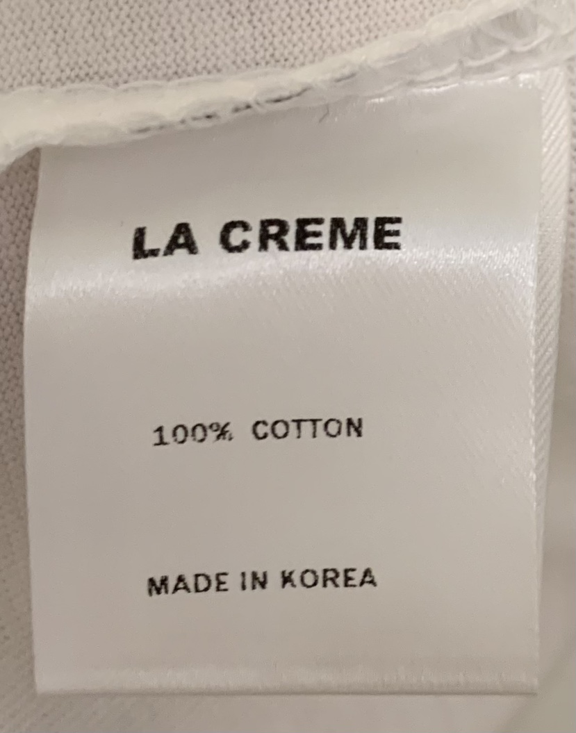 LA CREME韓國代購26秋冬新品時尚真品熱賣推薦休閑T恤印花LA CREMET恤
