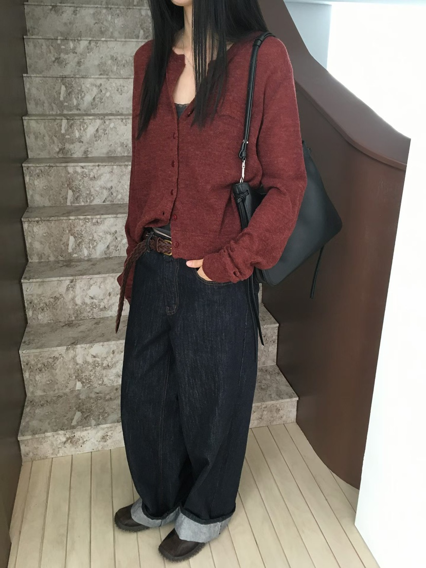 MINIMUZE韓國代購26秋季新品推薦人氣時尚真品針織衫口袋MINIMUZE針織衫