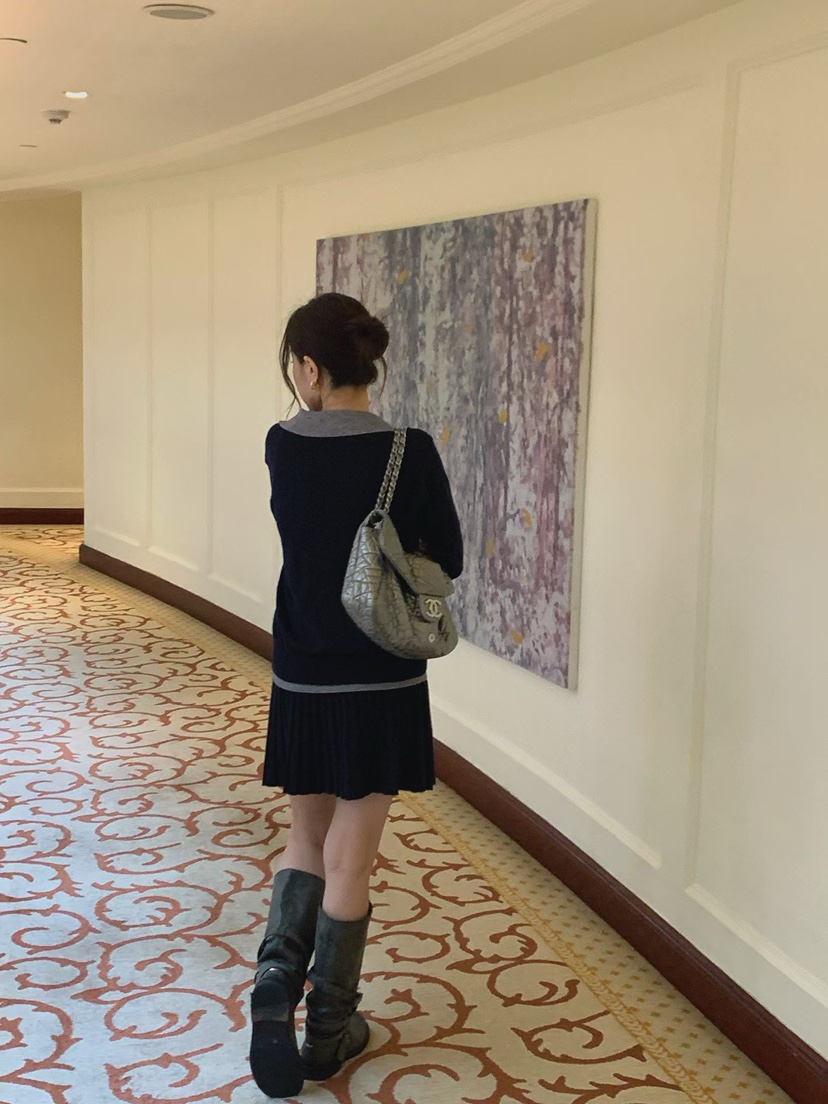 LA CREME韓國直郵26秋冬新款休閑推薦熱賣真品時尚針織衫LA CREME針織衫