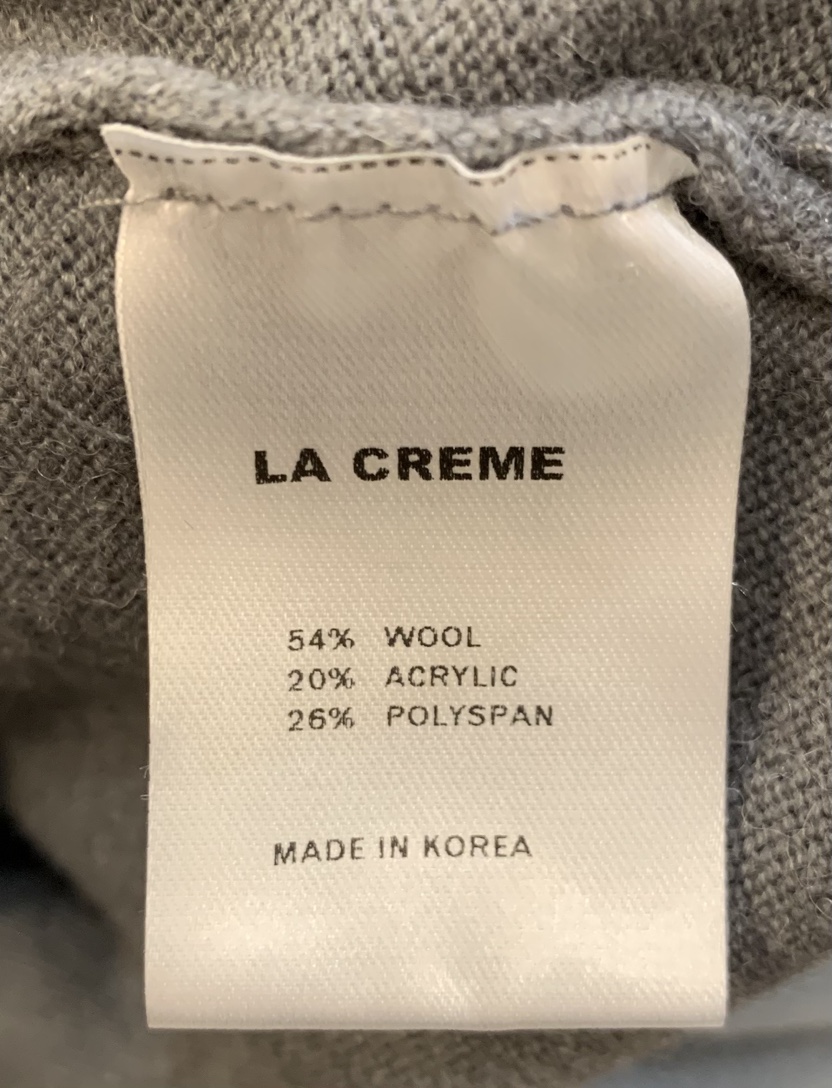 LA CREME韓國直郵26秋冬新款休閑推薦熱賣真品時尚針織衫LA CREME針織衫