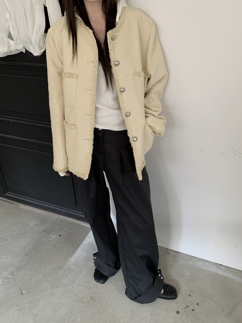 VERNIMENT韓國直郵26秋冬新款熱賣推薦人氣休閑休閑褲褶裥VERNIMENT休閑褲