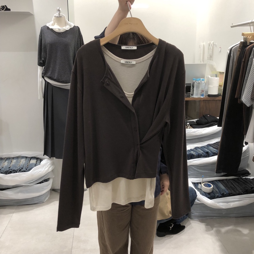 ANN MARGRET韓國代購女士新品人氣開衫不含內搭GRETA.Y開衫圖色2
