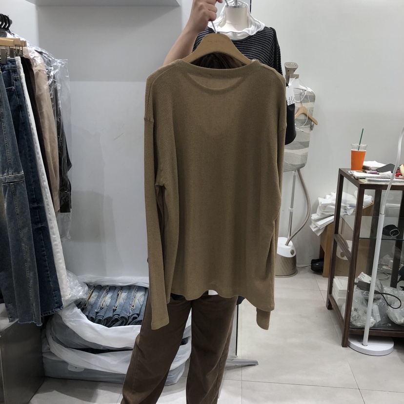 ANN MARGRET東大門代購女裝新品時尚長袖T恤不含內搭GRETA.Y長袖T恤