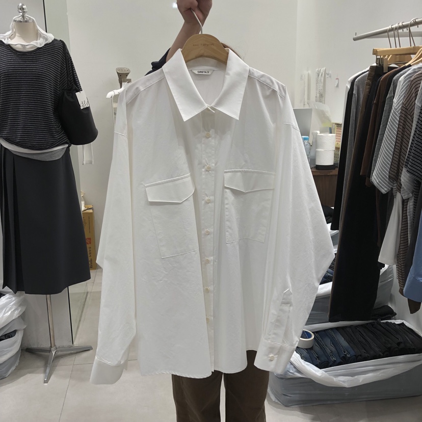 ANN MARGRET東大門直郵女士新品人氣襯衫蕾絲衫寬松GRETA.Y襯衫/蕾絲衫