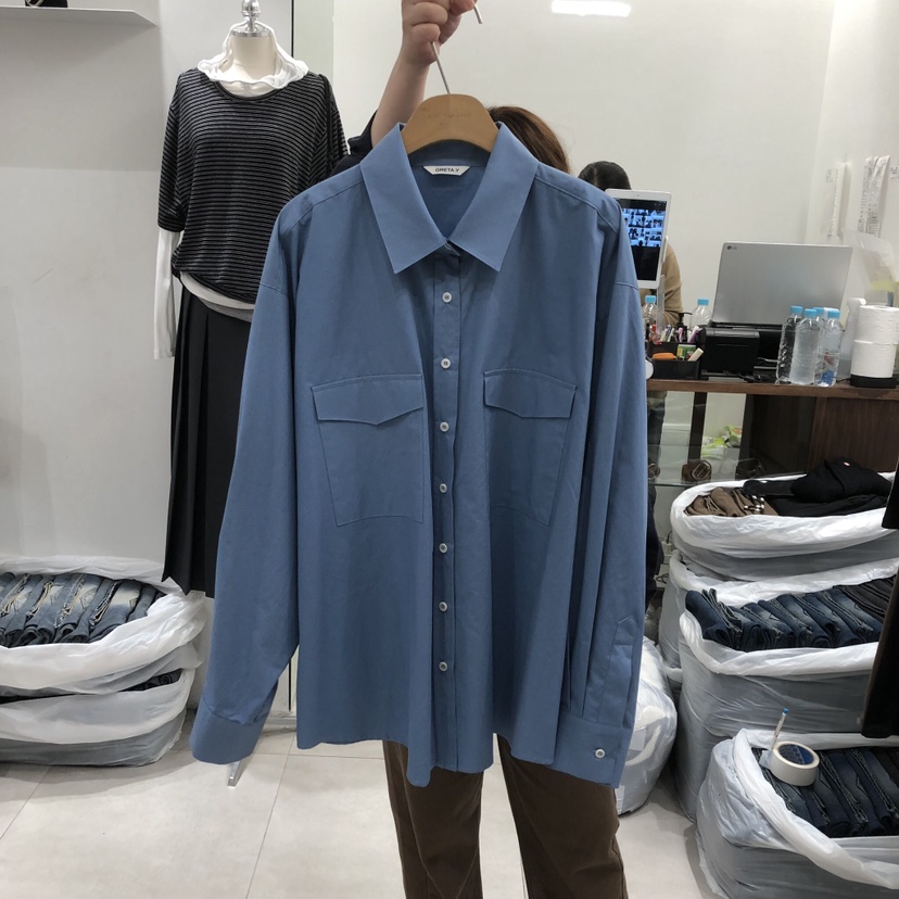 ANN MARGRET東大門直郵女士新品人氣襯衫蕾絲衫寬松GRETA.Y襯衫/蕾絲衫圖色2