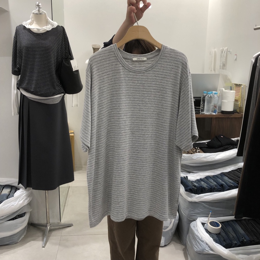 ANN MARGRET韓國代購女裝新款人氣T恤不含內搭寬松GRETA.YT恤圖色2