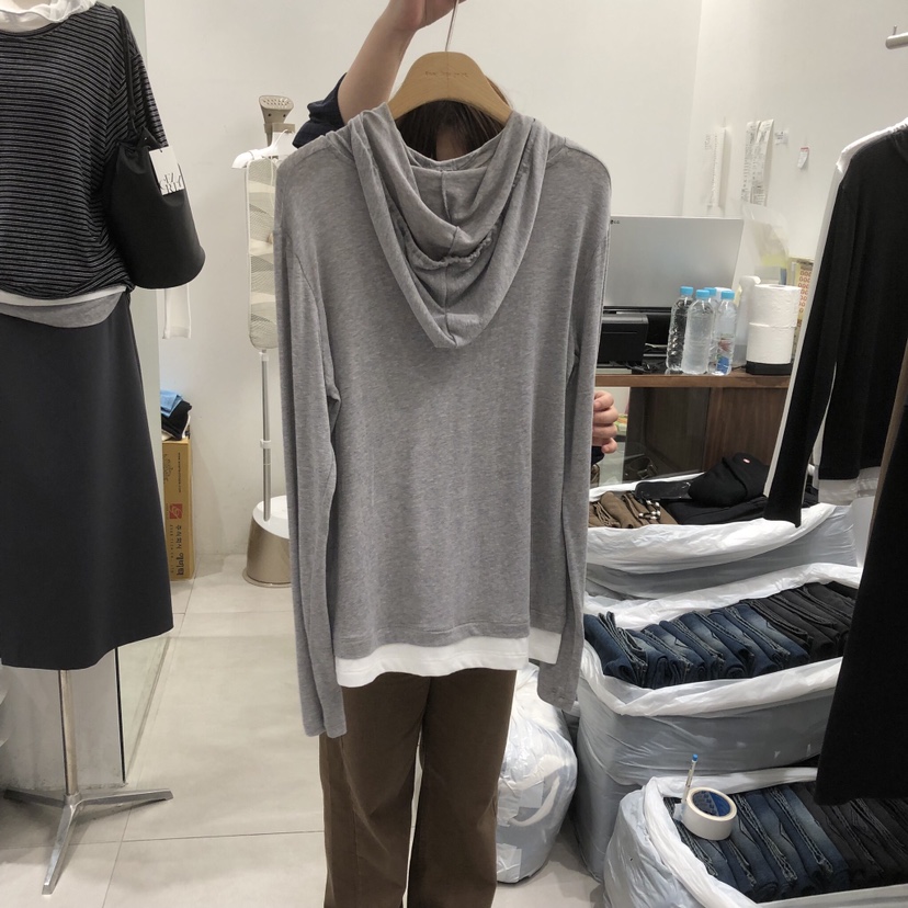 ANN MARGRET東大門直郵女裝新品推薦長袖T恤連帽衫GRETA.Y長袖T恤