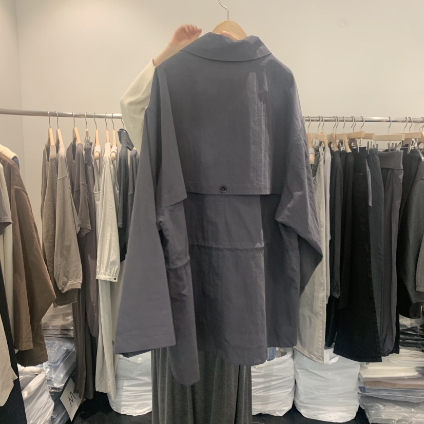 TAFFETA/MURET/ROBERTI韓國直郵女士新款休閑時尚長款風衣TAFFETA/MURET/ROBERTI長款風衣