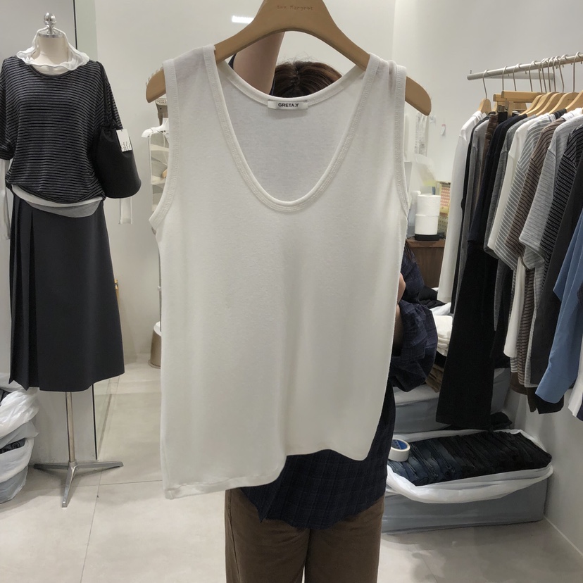ANN MARGRET東大門實拍女裝新品真品吊帶背心不含內搭寬松無袖GRETA.Y吊帶/背心圖色2