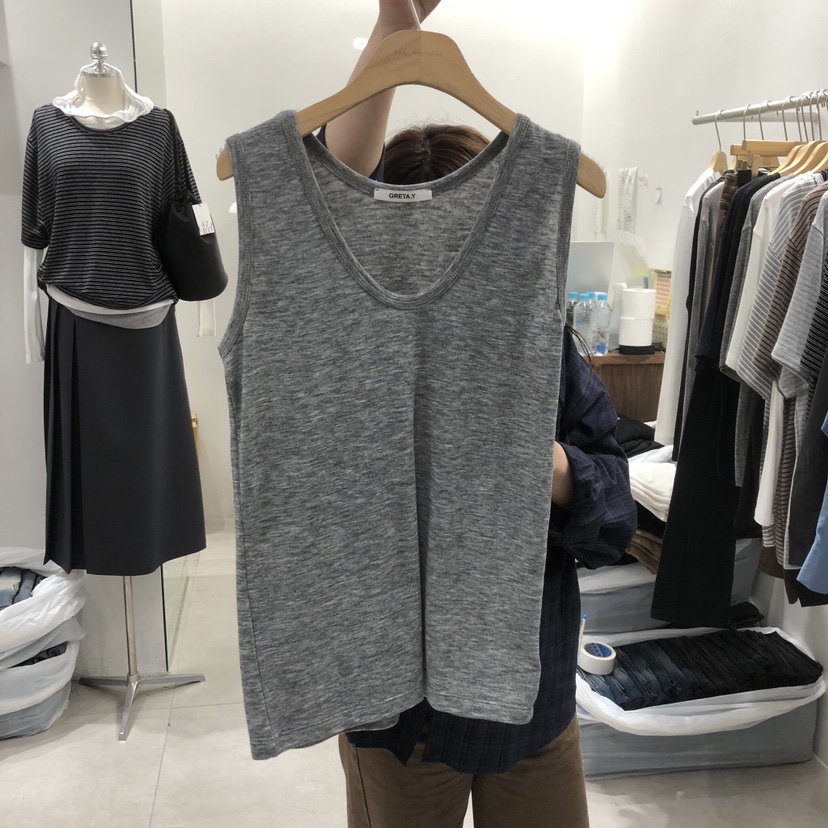 ANN MARGRET東大門實拍女裝新品真品吊帶背心不含內搭寬松無袖GRETA.Y吊帶/背心圖色3
