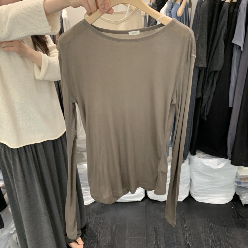 TAFFETA/MURET/ROBERTI韓國直郵26秋冬新款休閑長袖T恤TAFFETA/MURET/ROBERTI長袖T恤圖色3